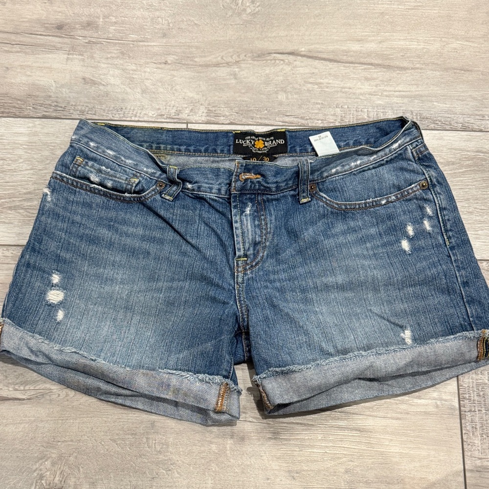 Lucky Brand Distressed Blue Jean Shorts